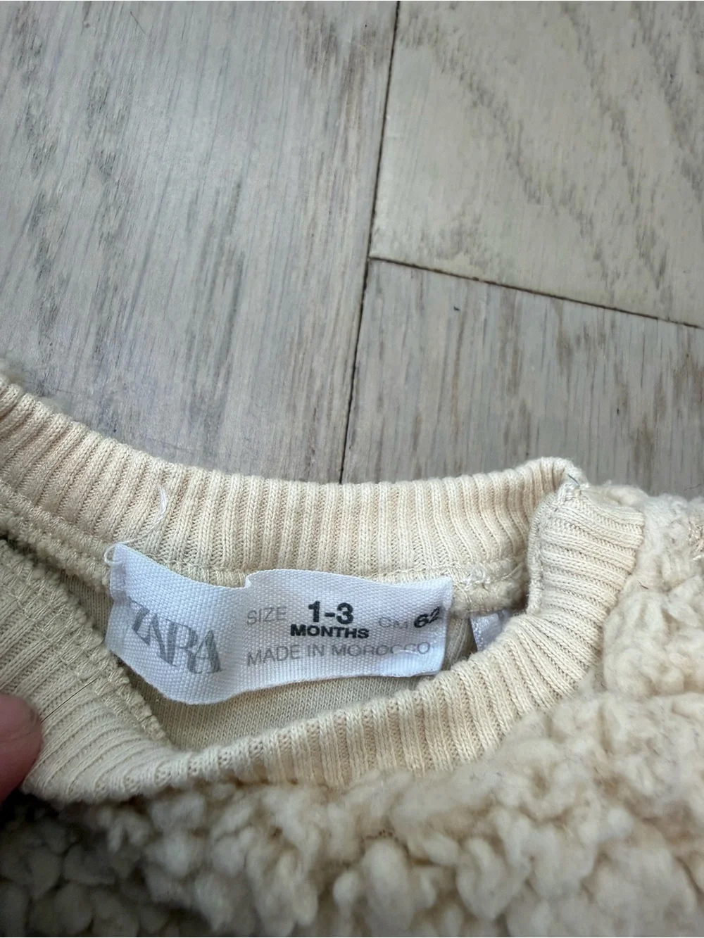 Zara Kids Three-Piece Cozy Sweater Set - Cream & Brown (2 sweaters, 1 pants)